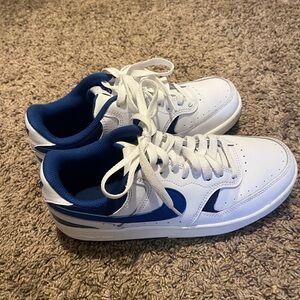 Nike Blue and White Shoes